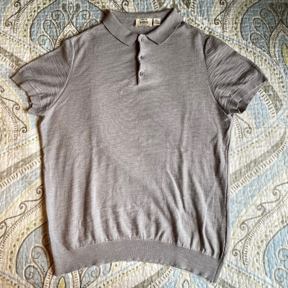 Men's Gray Polo Shirt